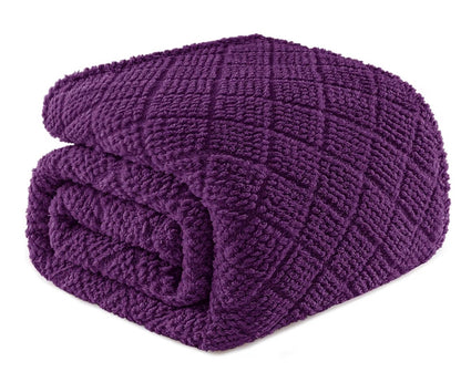 PURPLE QUEEN DOUBLE SIDED JACQUARD FABRIC