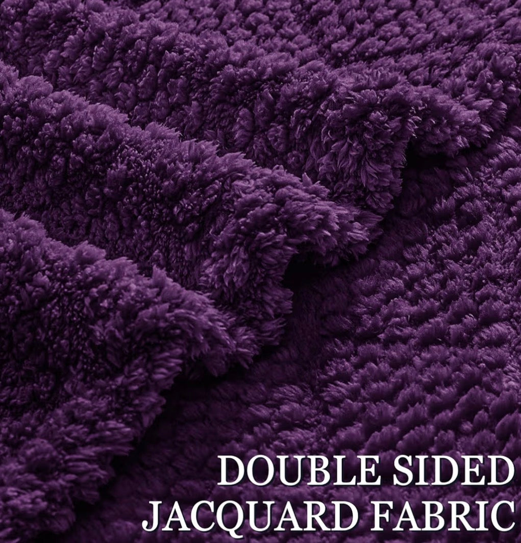 PURPLE QUEEN DOUBLE SIDED JACQUARD FABRIC