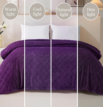 PURPLE QUEEN DOUBLE SIDED JACQUARD FABRIC