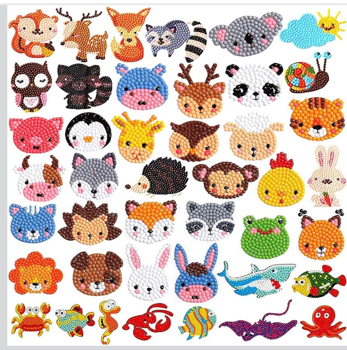 DIAMOND ART STICKERS 42 PC