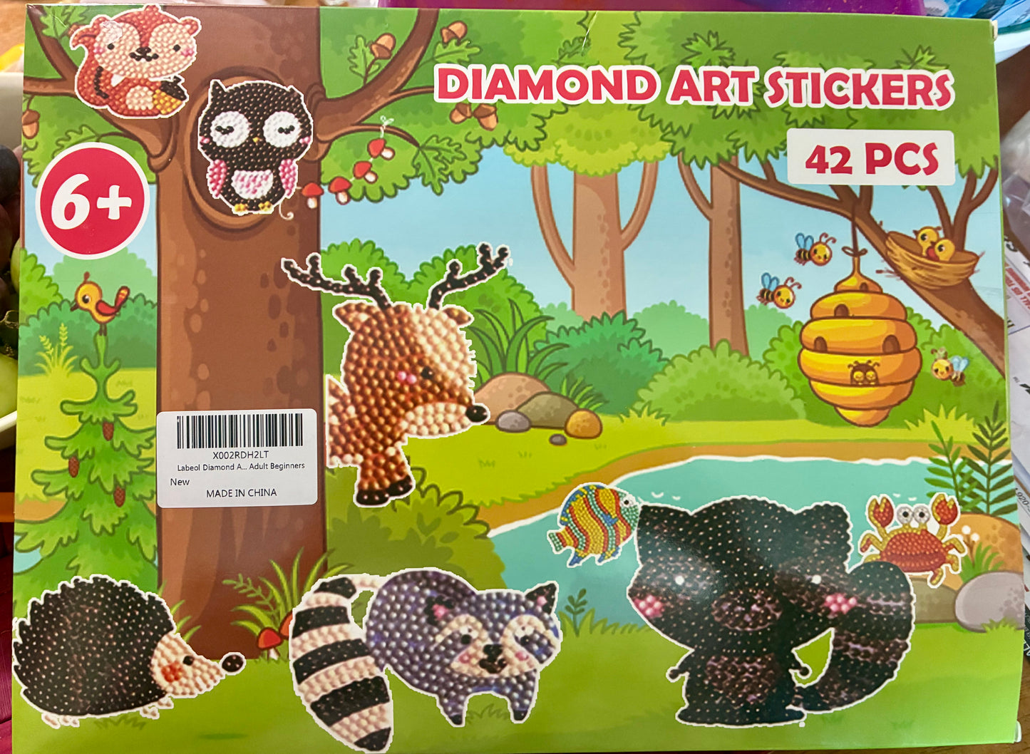 DIAMOND ART STICKERS 42 PC