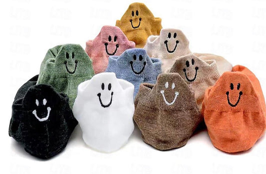 10 PACK LOWCUT SMILE SOCKS
