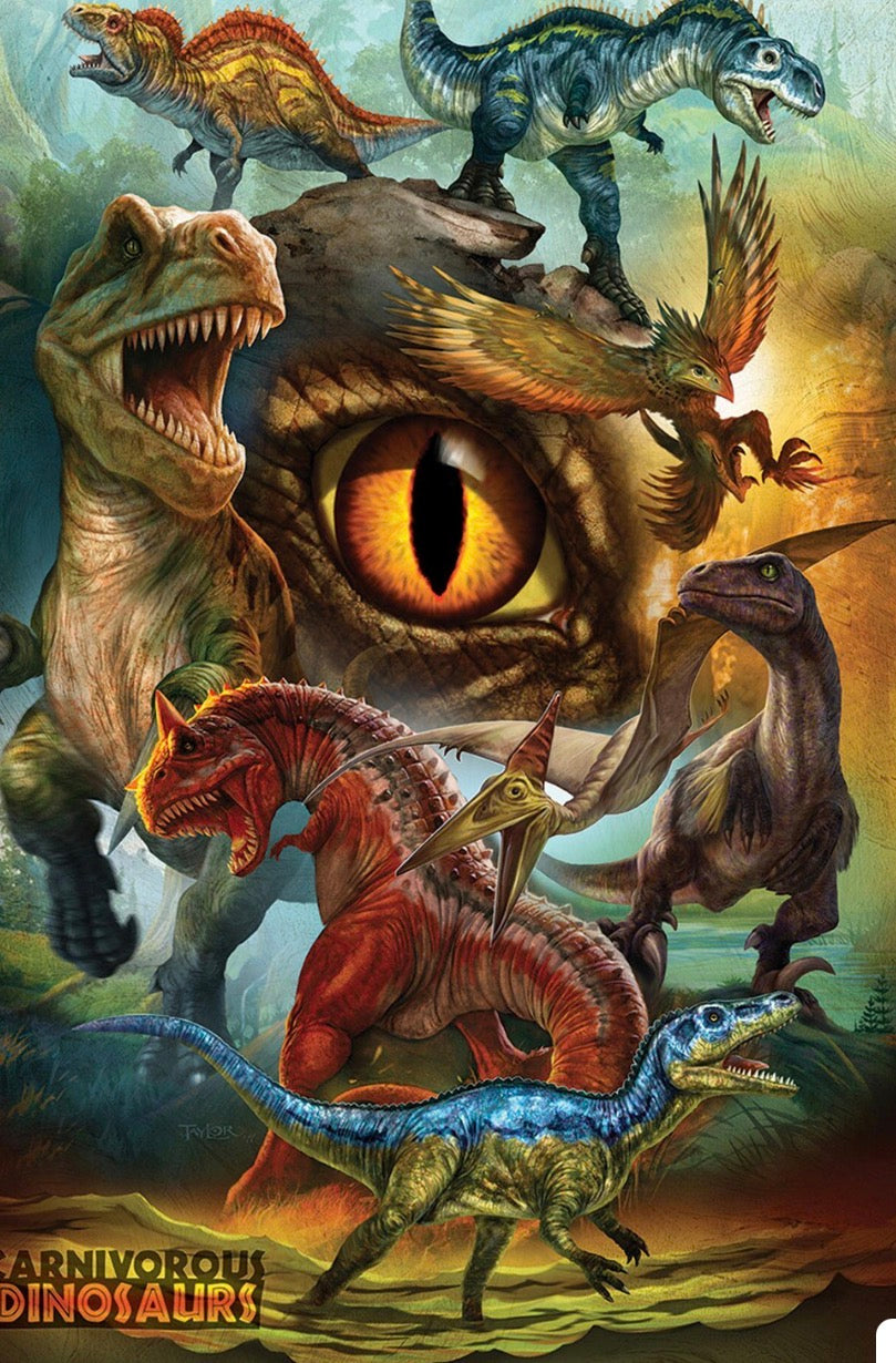 HERBIVOROUS DINOSAURS 100 pc PUZZLE