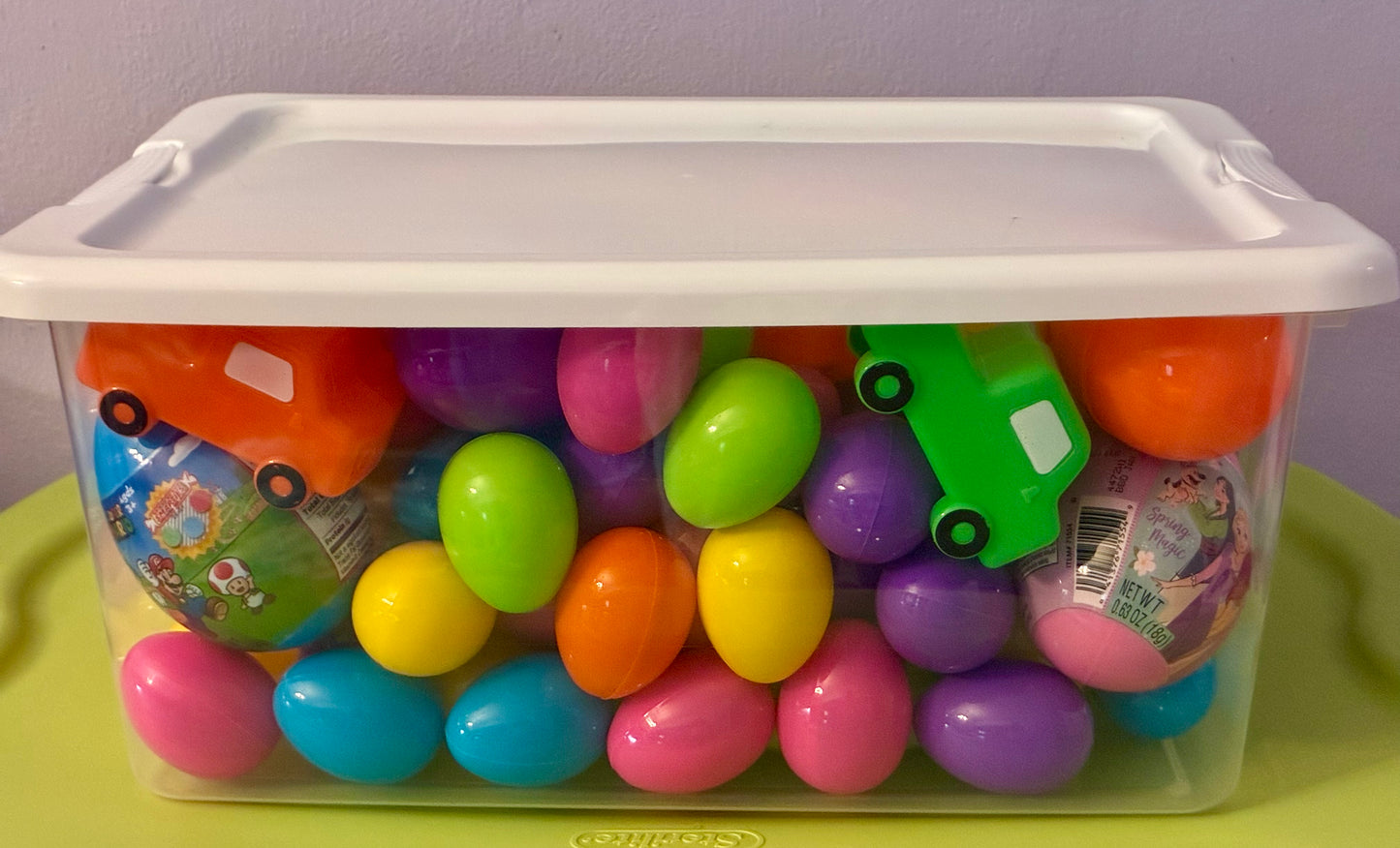 14 QT CONTAINERS OF PRE FILLED EGGS