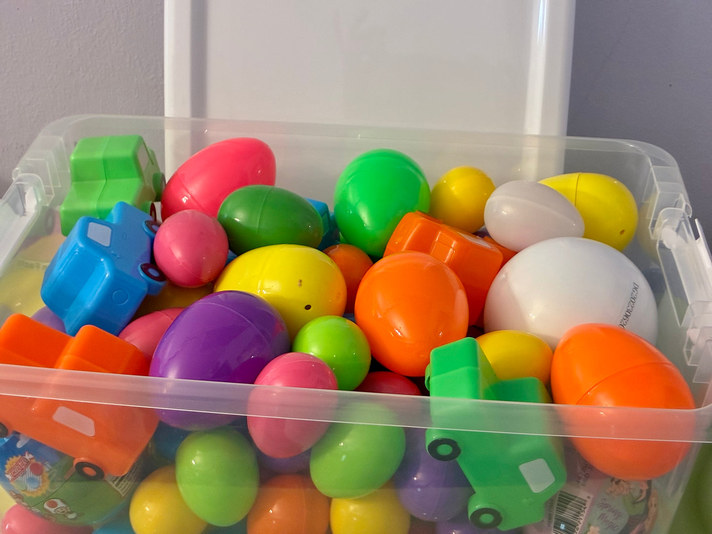 14 QT CONTAINERS OF PRE FILLED EGGS