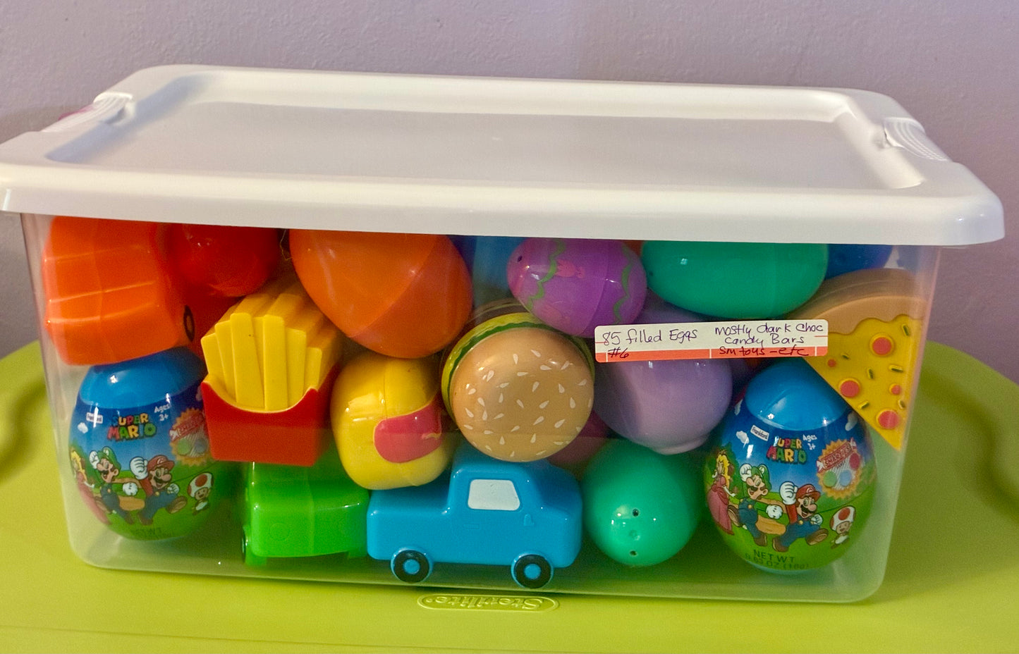 14 QT CONTAINERS OF PRE FILLED EGGS