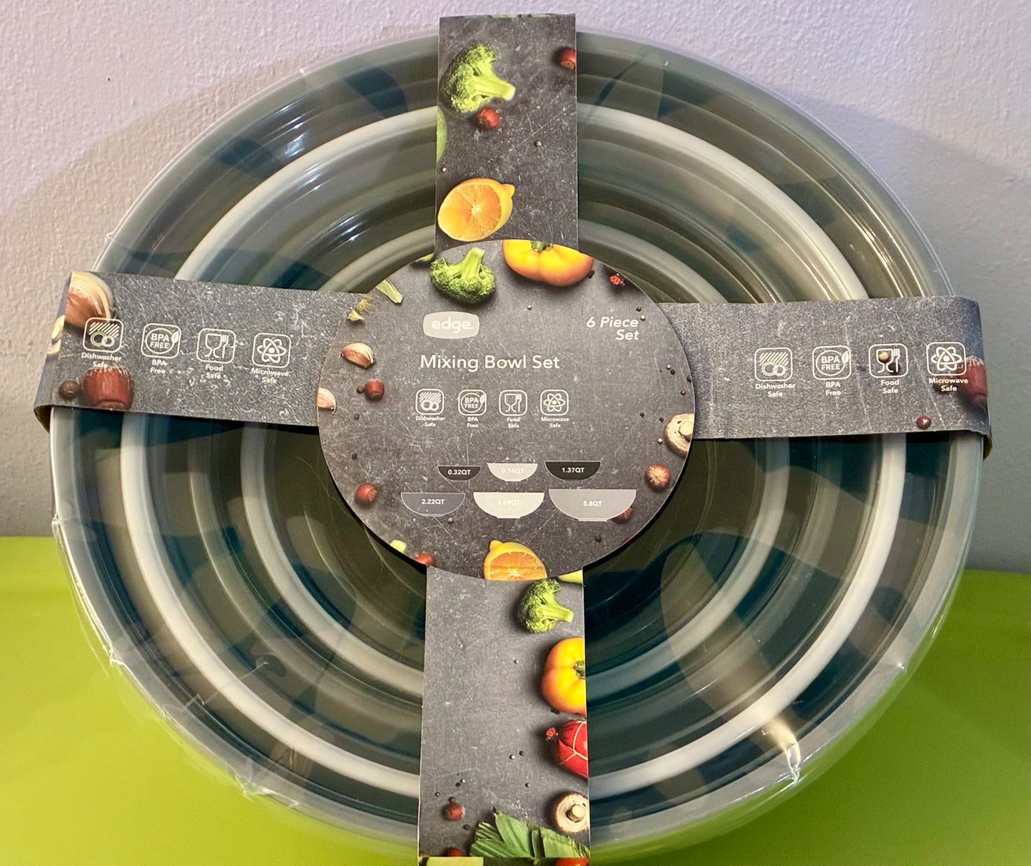 EDGE NESTING 6 BOWL  SET