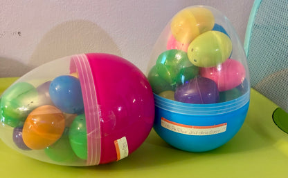 8'' EGGS FILLED WITH 2 in 1 DINOSAUR EGG CARS