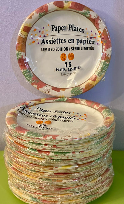 PAPER PLATES 15 PACK