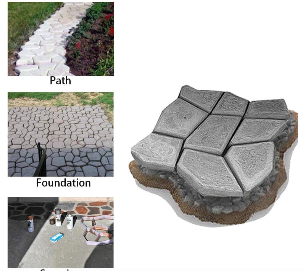 PATHWAY PAVING REUSABLE CONCRETE MOLD