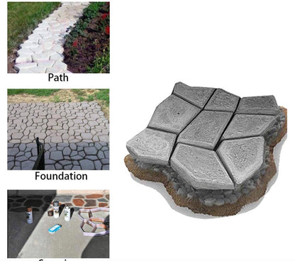 PATHWAY PAVING REUSABLE CONCRETE MOLD