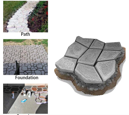 PATHWAY PAVING REUSABLE CONCRETE MOLD