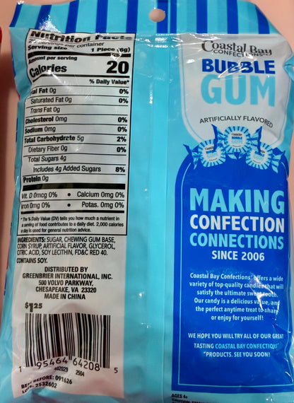 COASTAL BAY BUBBLE GUM 5.5oz bag