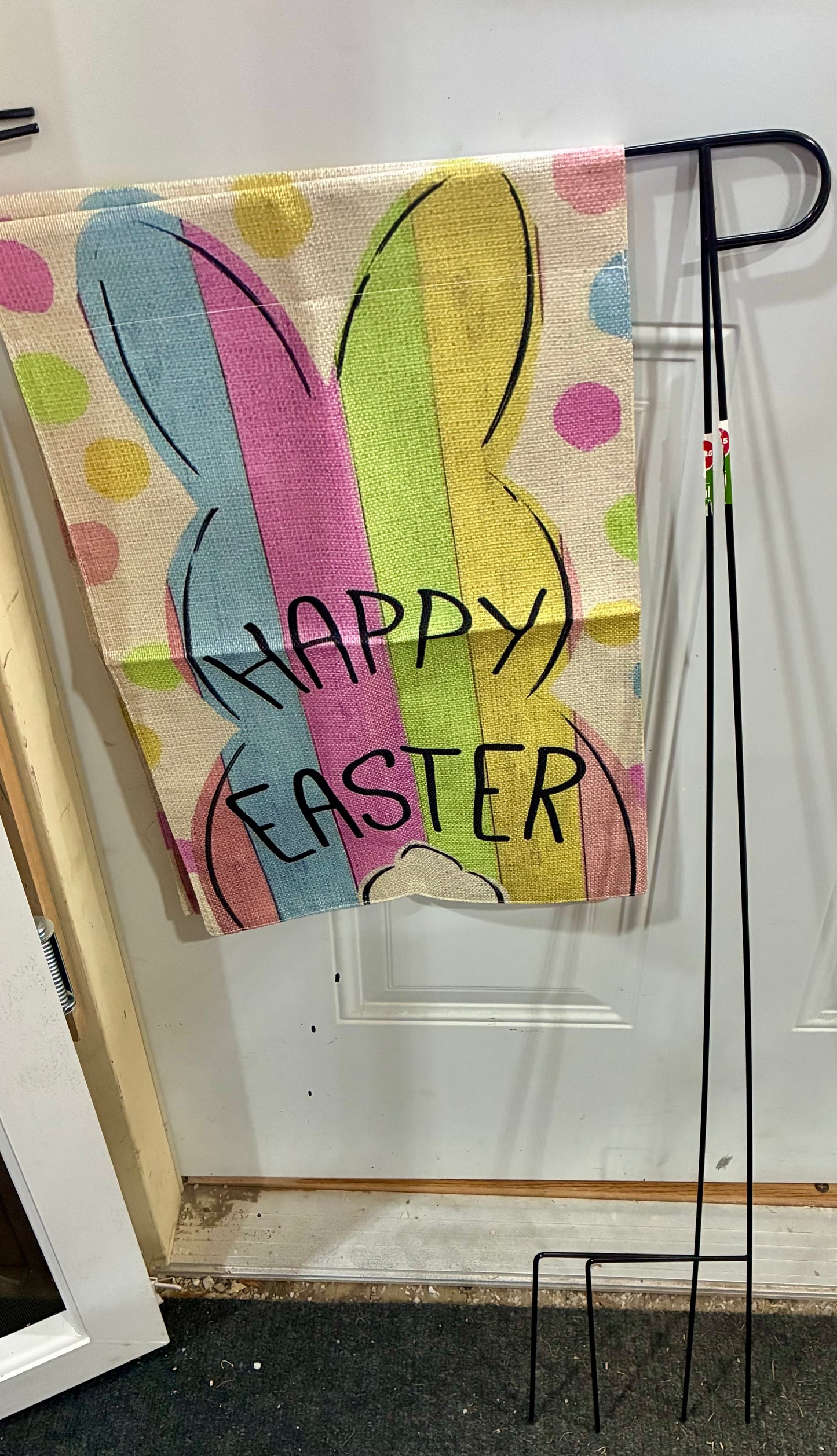 HAPPY EASTER, YARD FLAG 12 x 18