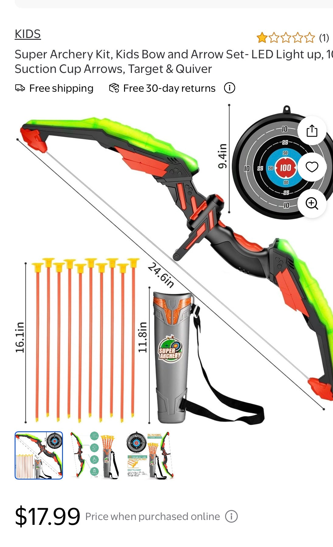 SUPER LED ARCHARY SET