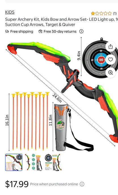 SUPER LED ARCHARY SET