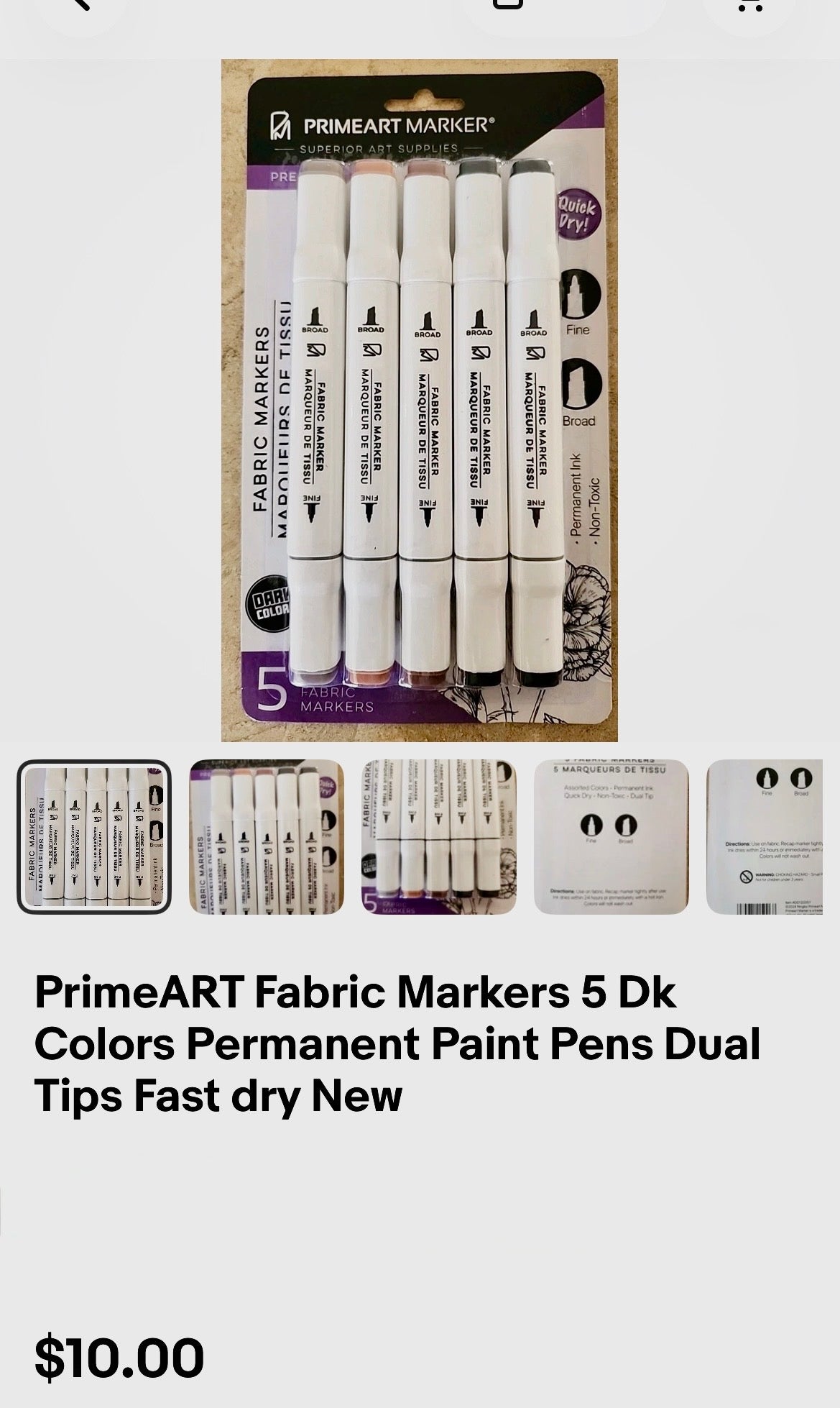 PRIME ART FABRIC MARKERS