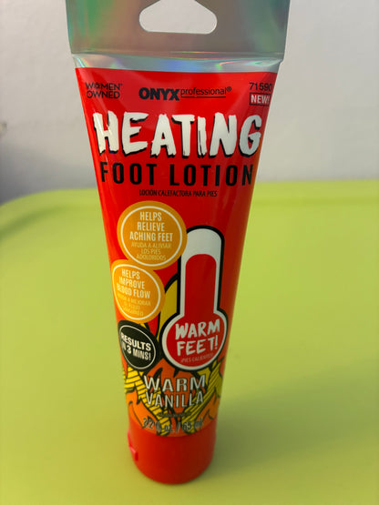 ONYX  FOOT LOTION HEATING/ COOLING 2.2oz/65ML