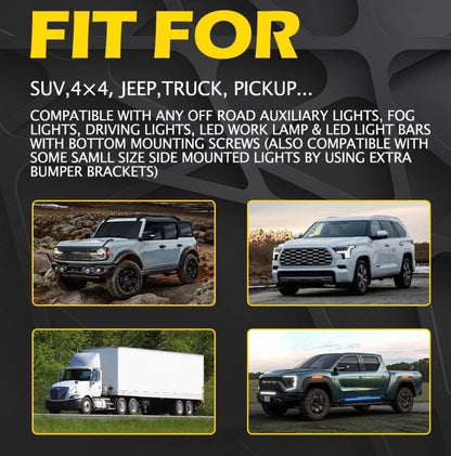 Black Mounting Bracket for Light Bar