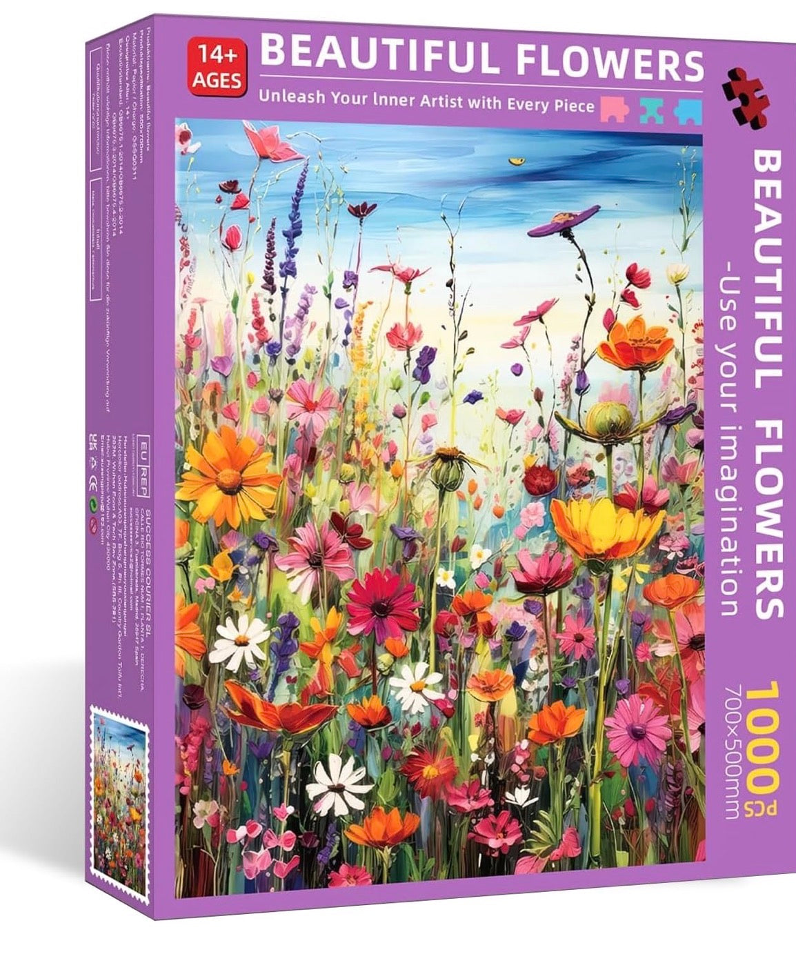 BEAUTIFUL FLOWERS 1000 PC PUZZLE