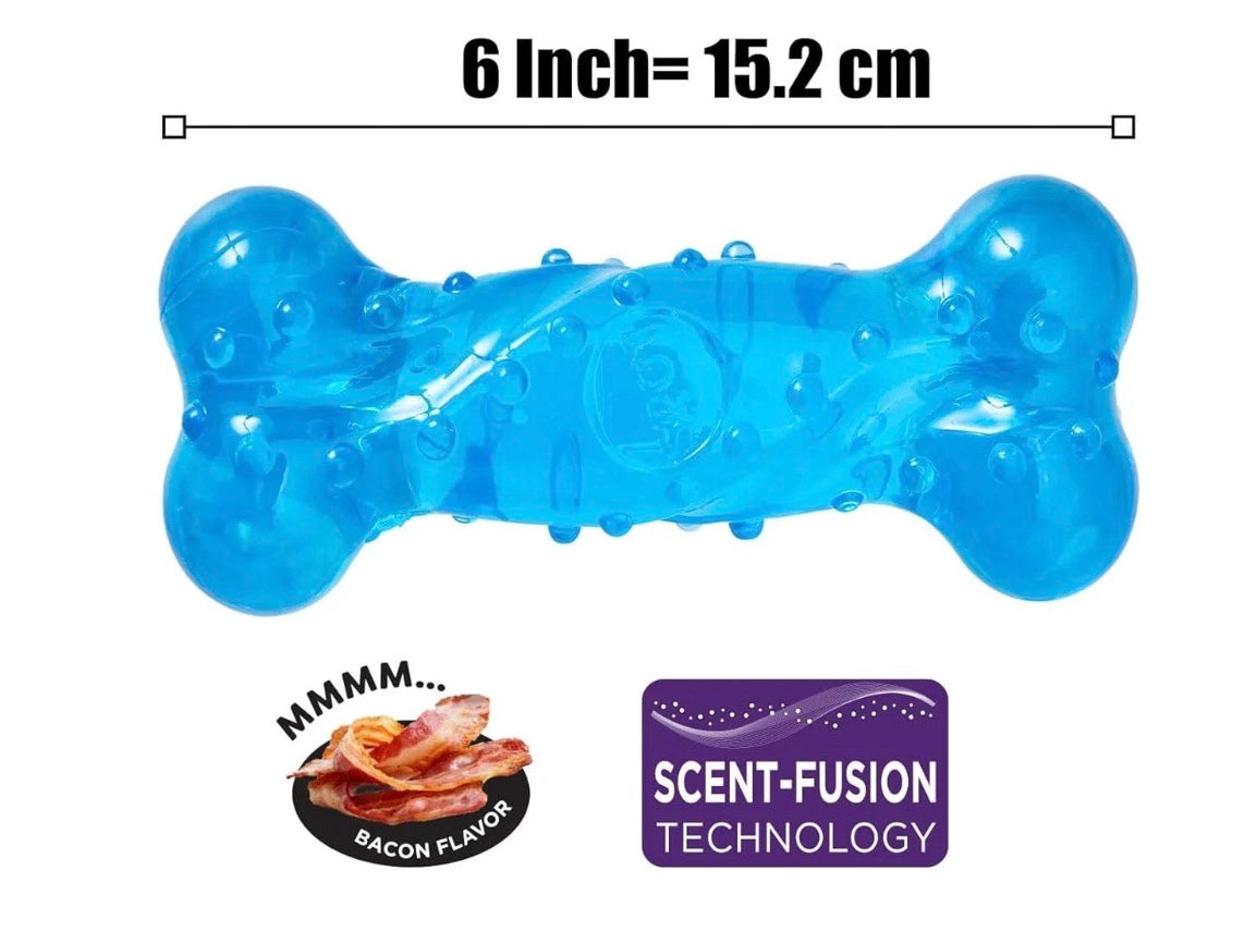 DOG CHEW TOYS BACON INFUSED