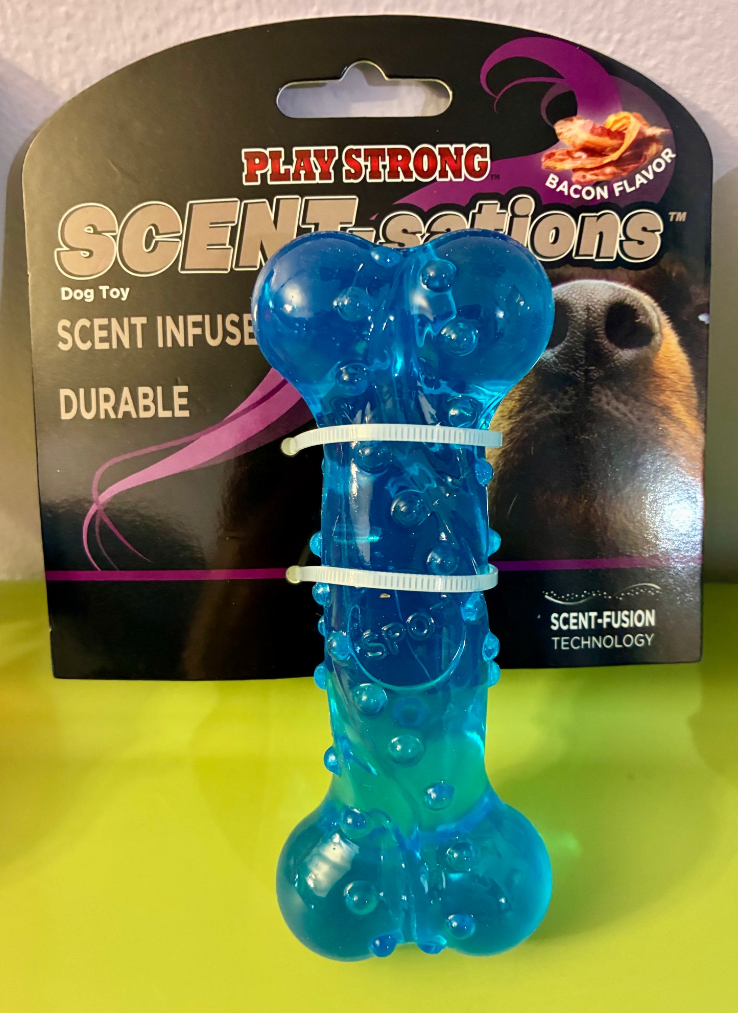 DOG CHEW TOYS BACON INFUSED
