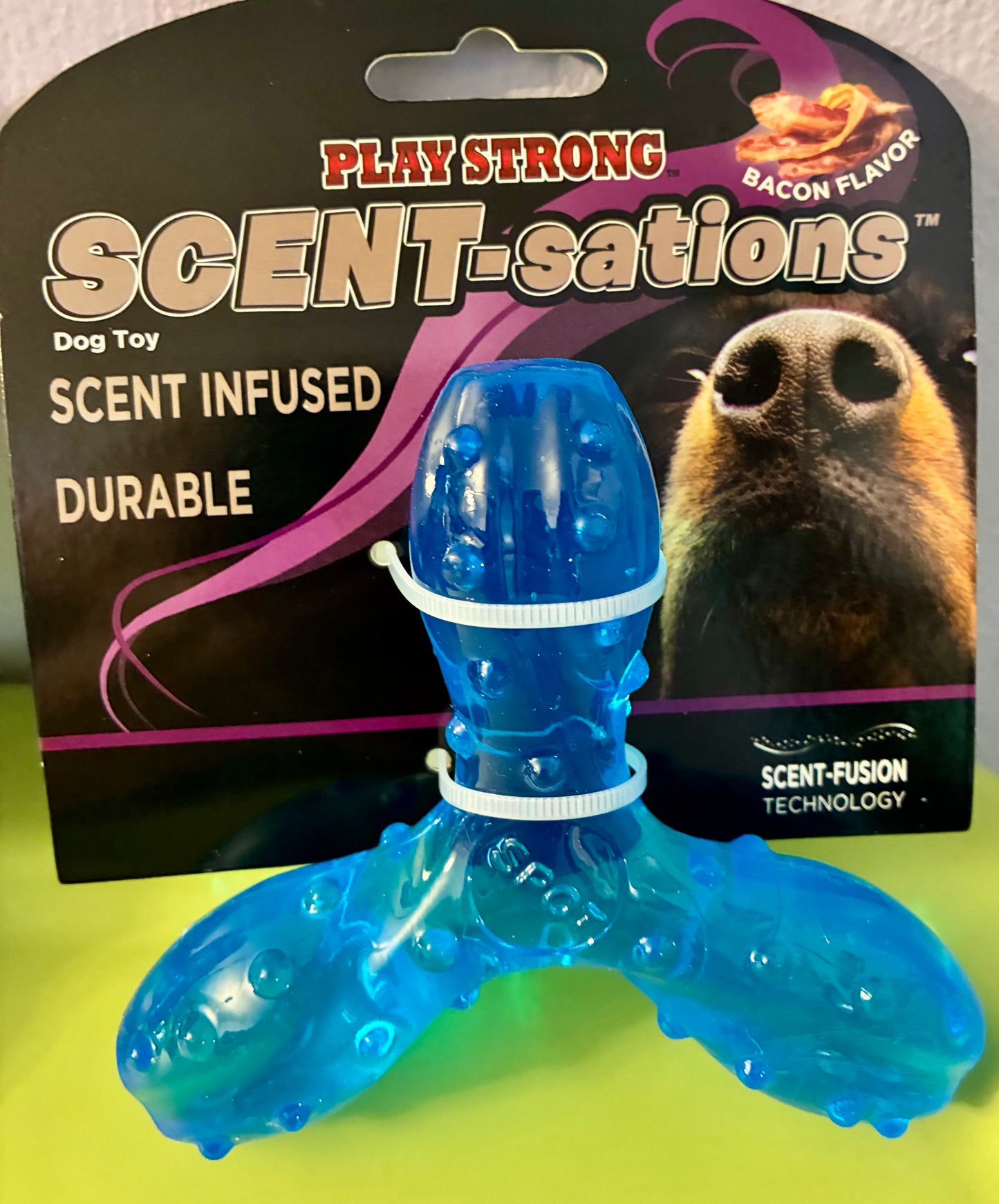 DOG CHEW TOYS BACON INFUSED