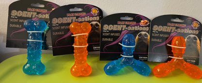 DOG CHEW TOYS BACON INFUSED