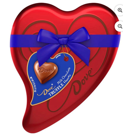 DOVE MILK CHOCOLATE TRUFFLES HEART 2.72 OZ