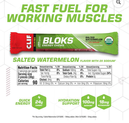 CLIF BAR ENERGY CHEW BLOKS 2.12 oz