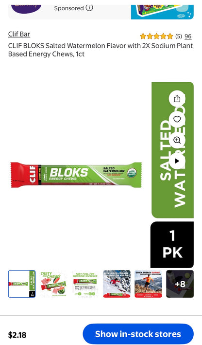 CLIF BAR ENERGY CHEW BLOKS 2.12 oz