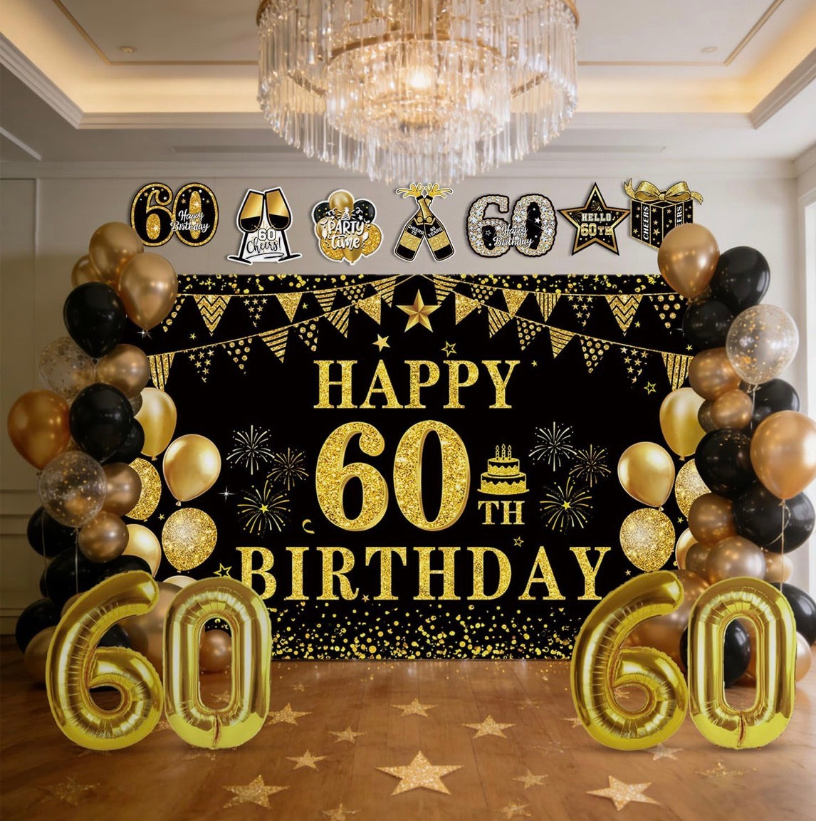HAPPY 60th BIRTHDAY SUPPLIES