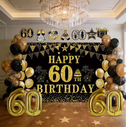 HAPPY 60th BIRTHDAY SUPPLIES