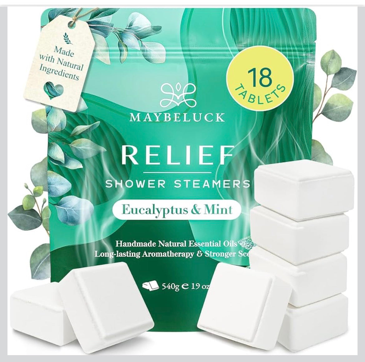 MAYELUCK RELIEF SHOWER STEAMERS EUCALYPTUS @ MINT