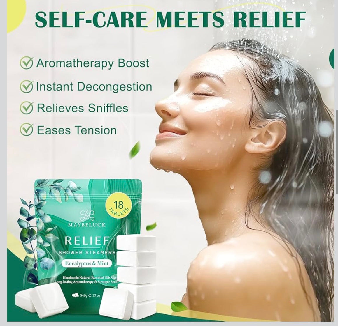 MAYELUCK RELIEF SHOWER STEAMERS EUCALYPTUS @ MINT