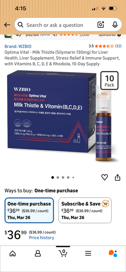 MILK THISTLE @ VITAMINS B,C,D,E
