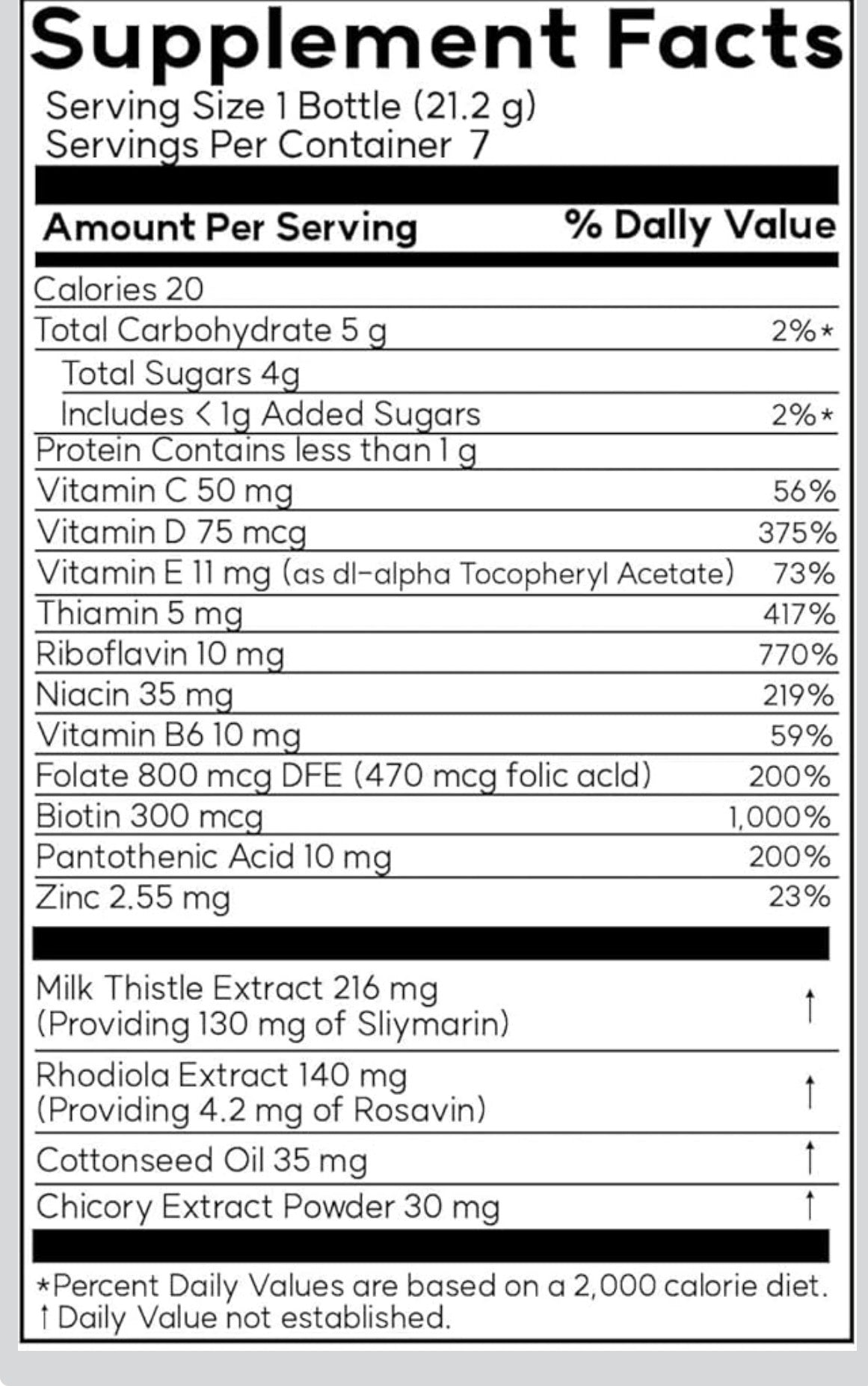MILK THISTLE @ VITAMINS B,C,D,E