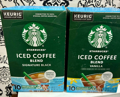 STARBUCKS ICED COFFEE SIGNATURE BLEND 10 PK - K CUPS
