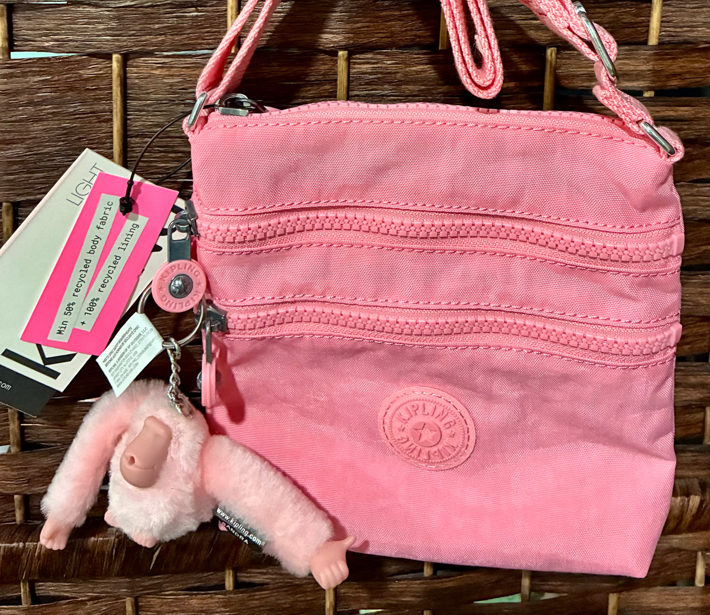 Kipling Alvar XS Mini Crossbody Or Shoulder Bag Blush Color NWT
