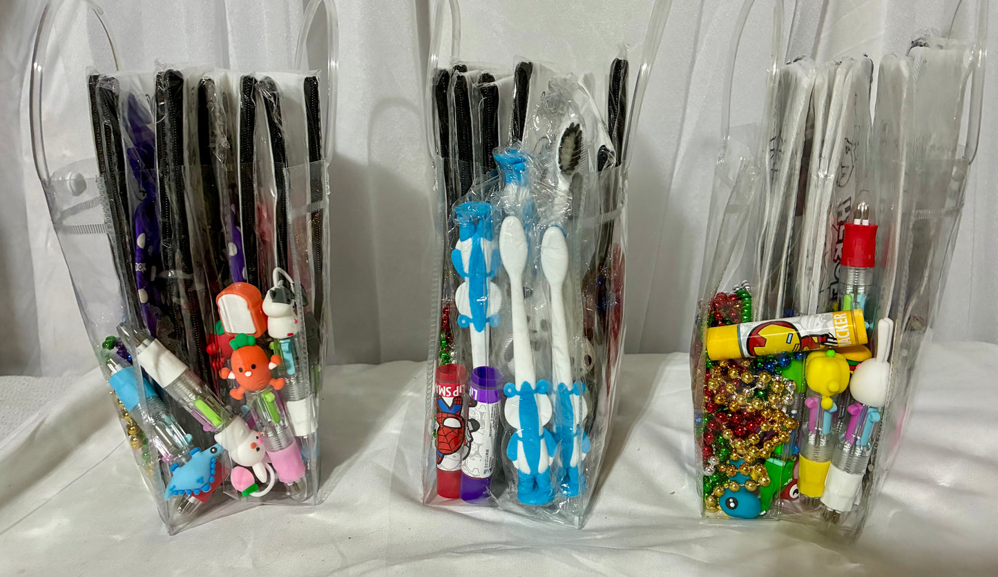 KIDS PARTY SUPPLIES BAG FOR 8