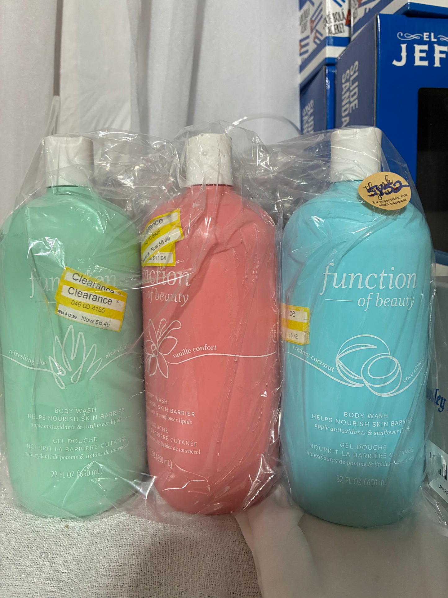 SET OF 3 BODY WASHES- FUNCTION OF BEAUTY