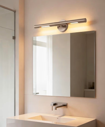 BRUSHED NICKEL LIGHT WALL SCONCE
