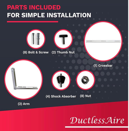 DUCTLESS AIR CONDITIONER  OUTDOOR WALL BRACKET FOR WINDOW MOUNT