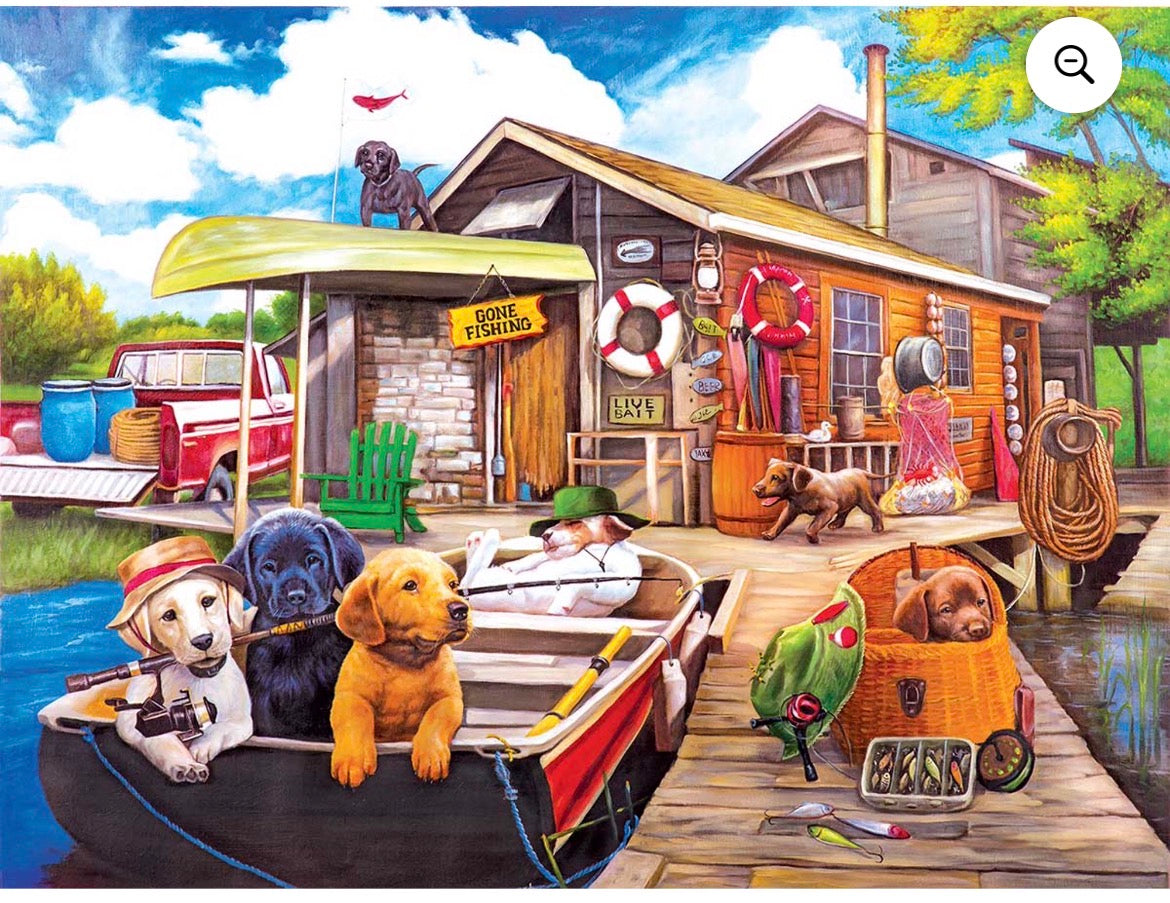 GONE FISHIN 1500 PC PUZZLE