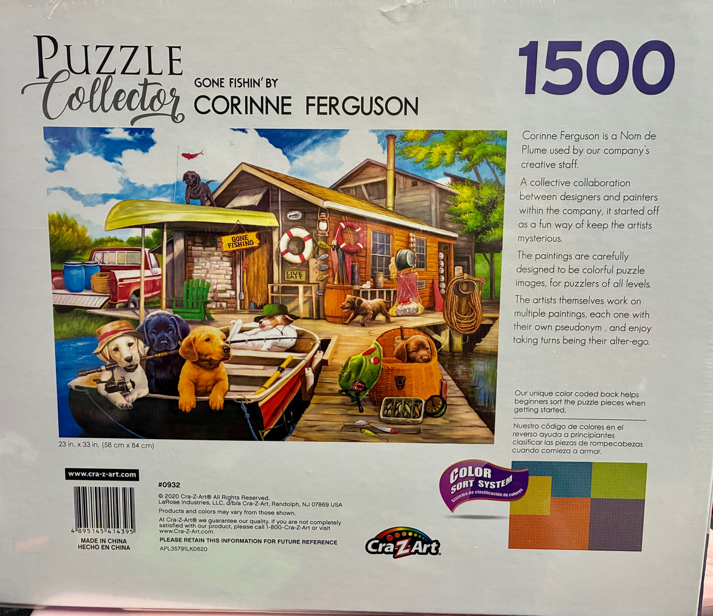 GONE FISHIN 1500 PC PUZZLE