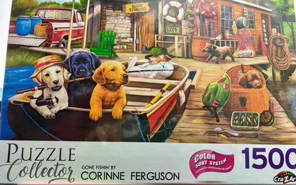 GONE FISHIN 1500 PC PUZZLE