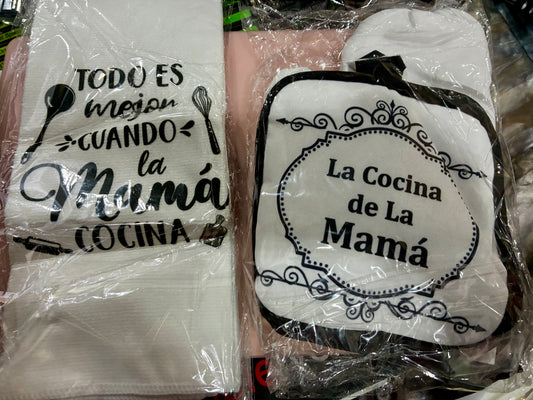 5 PC MAMA KITCHEN TOWEL SET