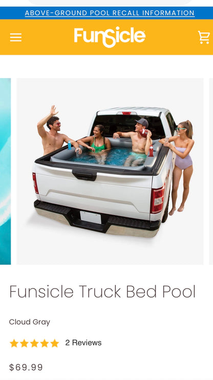 FUNSICLE TRUCK BED POOL