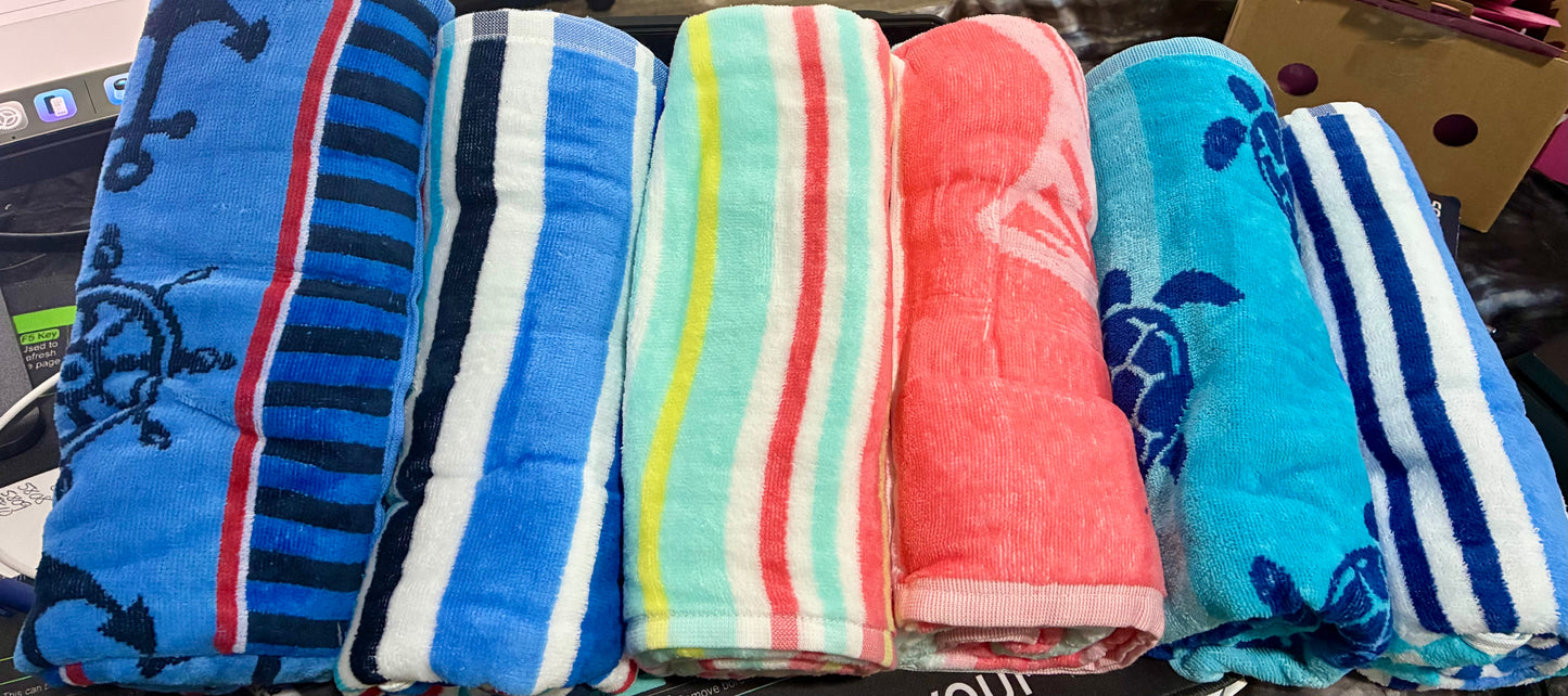 MULTI COLOR BEACH TOWELS