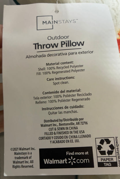 OUTDOOR REVERSIBLE THROW PILLOWS